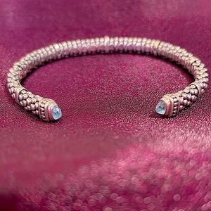 LAGOS Blue Topaz Torque Bracelet